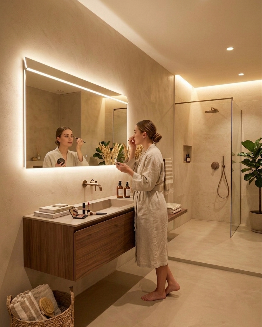 Espejos de baño para maquillaje